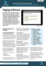 Broschüre Paging Software VeDoSign Pdf