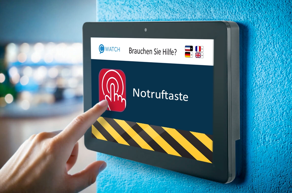 Cpanel Ruftaste Tablet BHV Kombination CWactch Touchscreen