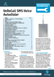 Handleiding VeDoCall SMS Voice Autodialer NL