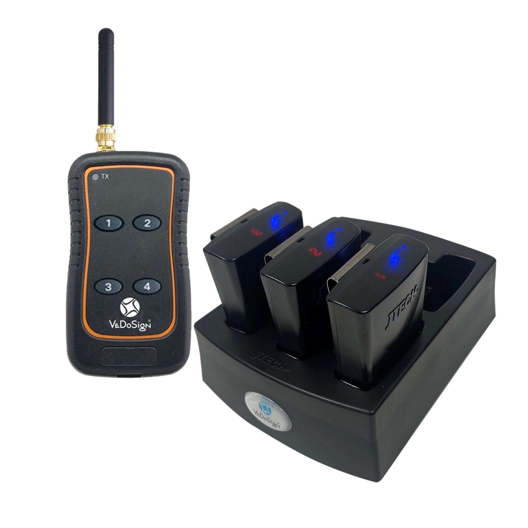 Komplettes Küchenrufsystem Für 5 Kellner (4 Tasten Sender) Komplettes Küchenrufsystem Für 5 Kellner (4 Tasten Sender)