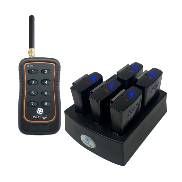 Komplettes Küchenrufsystem Für 5 Kellner (8 Tasten Sender)