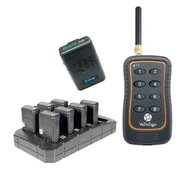 Komplettes Mitarbeiterrufsystem Mit 8 Staff Pagers V03