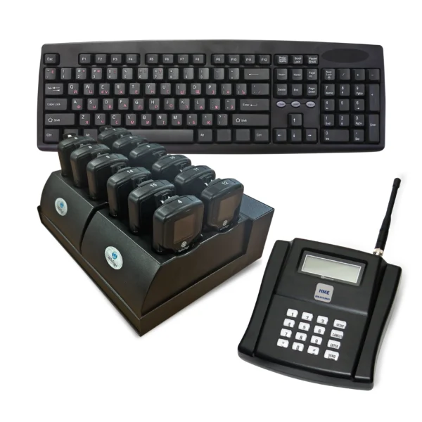 Komplettes SmartCall RufSystem Mit 12 SmartCall Colour Belt Pagern
