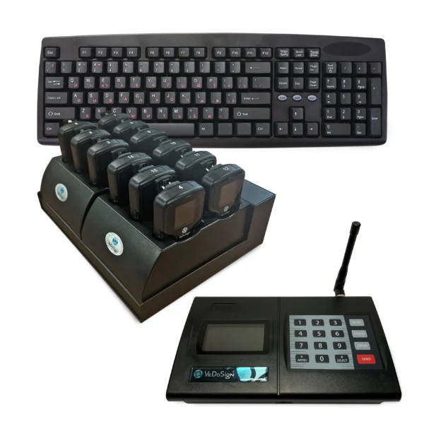 Komplettes SmartCall RufSystem Mit 12 SmartCall Colour Belt Pagern Und I Station Premium Transmitter