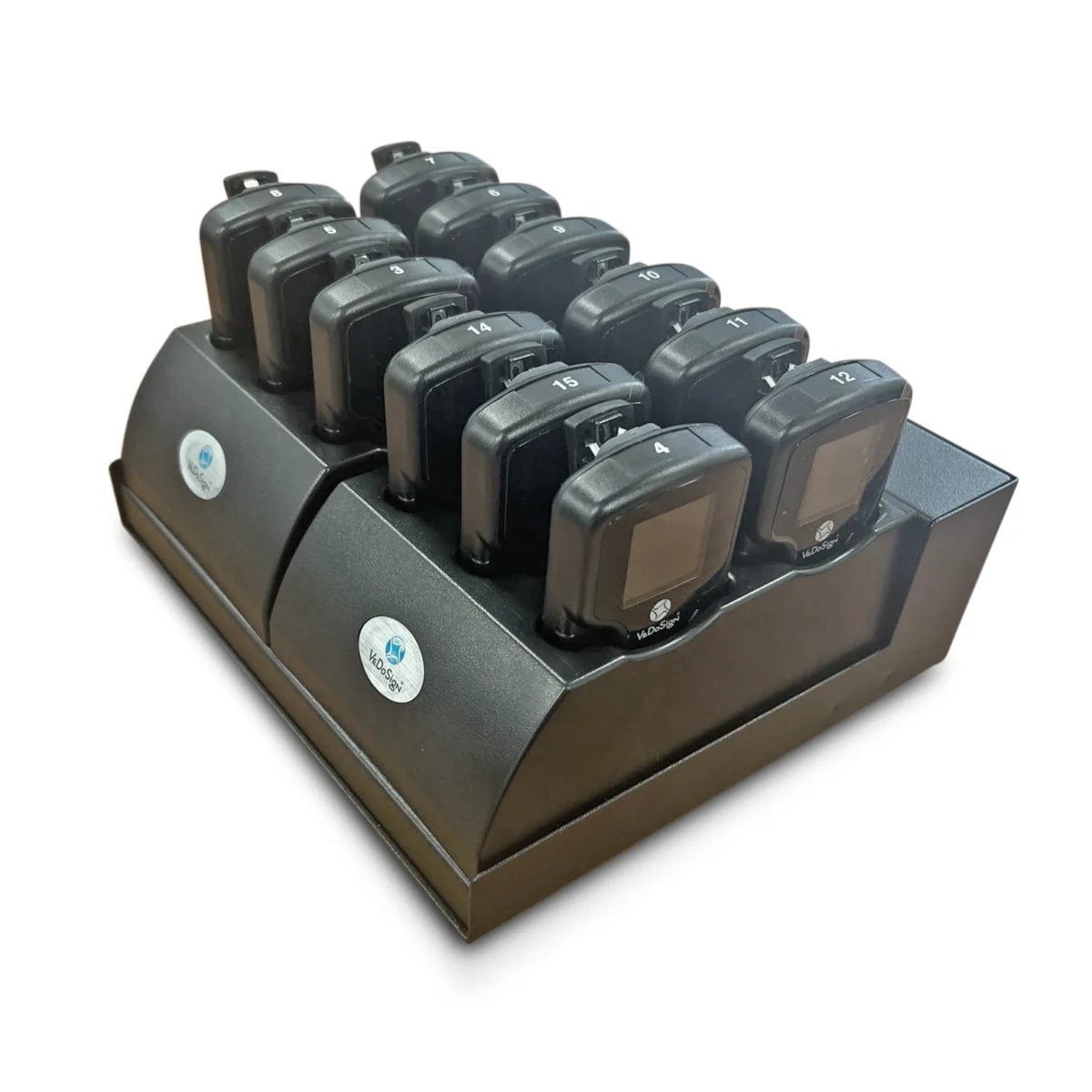 Ladestation SmartCall Pager 12 Positionen Schräg Vorne