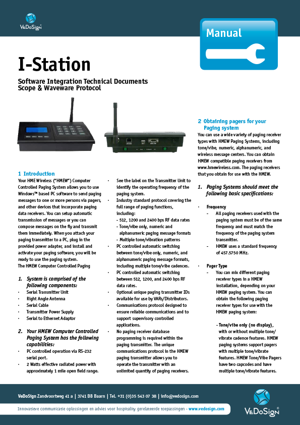Manual I Station Software Integration GB