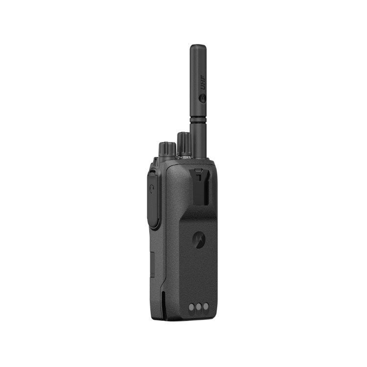 Motorola R2 UHF Digital Handfunkgerät Schräg Hinten Links