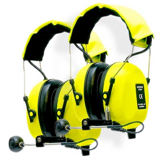 SWATCOM 2talk Headset System Mit Zwei Headsets Gelb