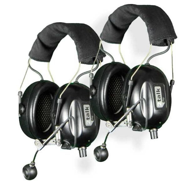 SWATCOM 2talk Headset System Mit Zwei Headsets Schwarz