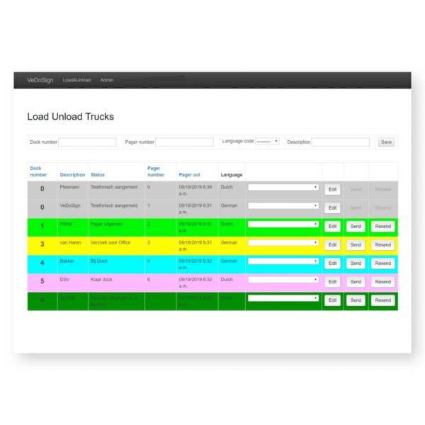 Software Laden Entladen Modul Logistik