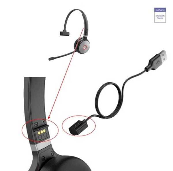 Yealink WH62 Mono Portable Teams Kopfhörer Headset USB