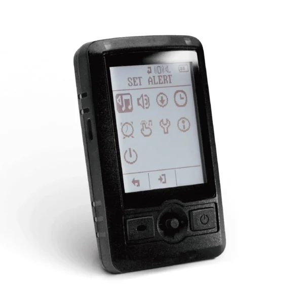 Zweiwege Alphanumerischer Pager AT 100TR – Vorderansicht Display Schräg