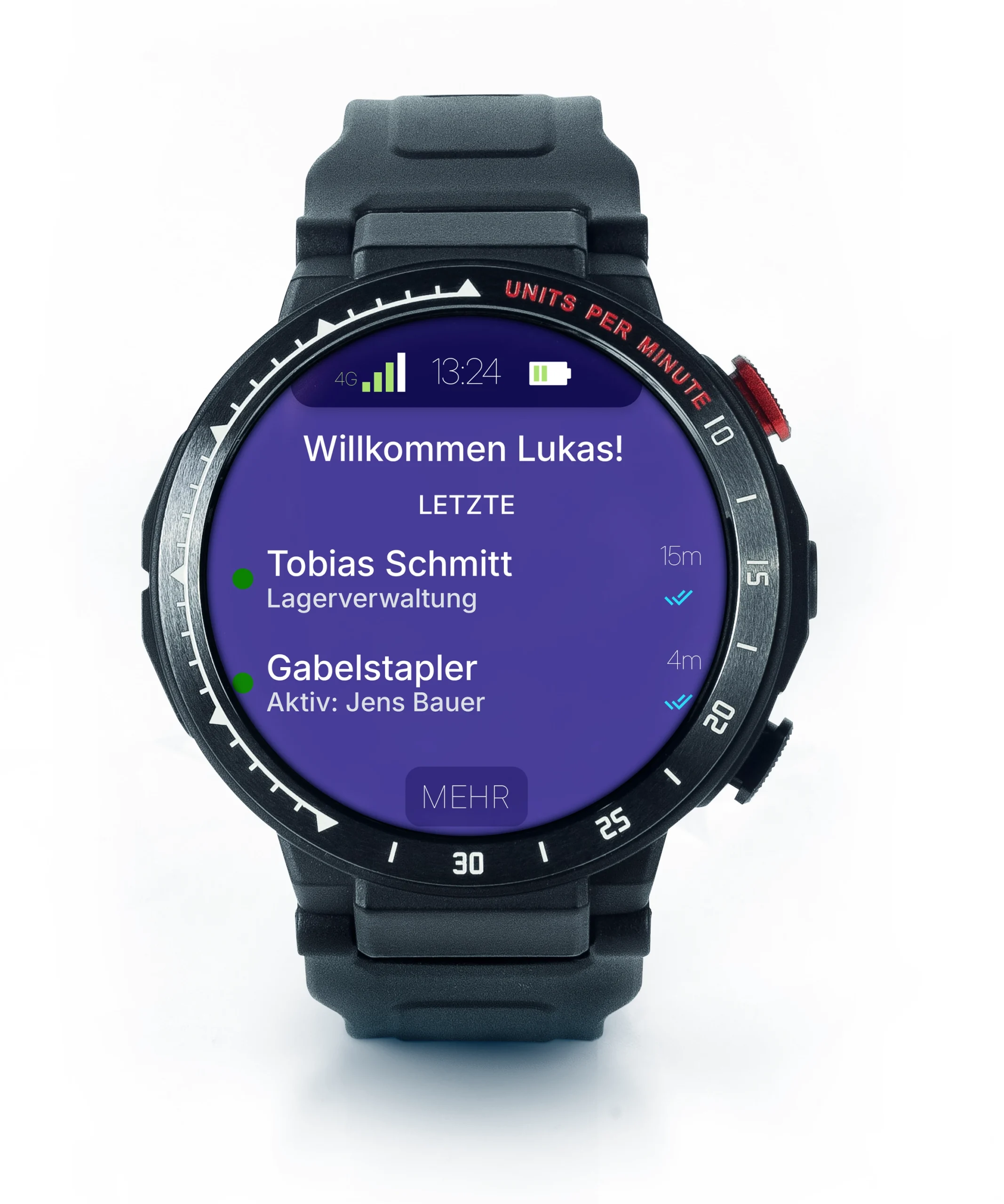cWatch Kommunikationsuhr mit SIM & Wi-Fi – optimale Koordination im Logistikzentrum